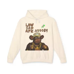 Low Cap Ape Hoodie — Crypt Apparel Graphic Pullover