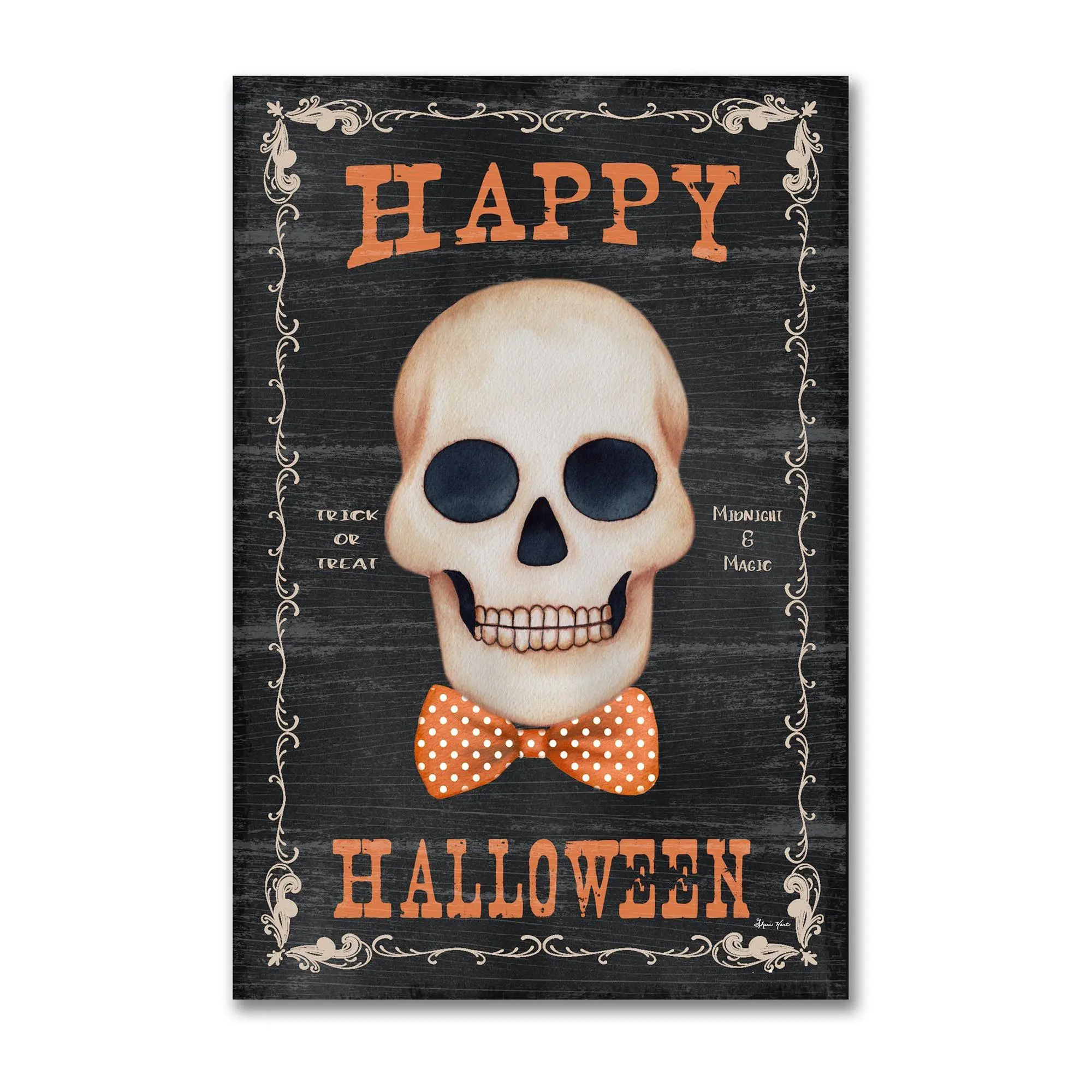 Courtside Market Halloween vintage sign 12x18 Canvas Wall Art