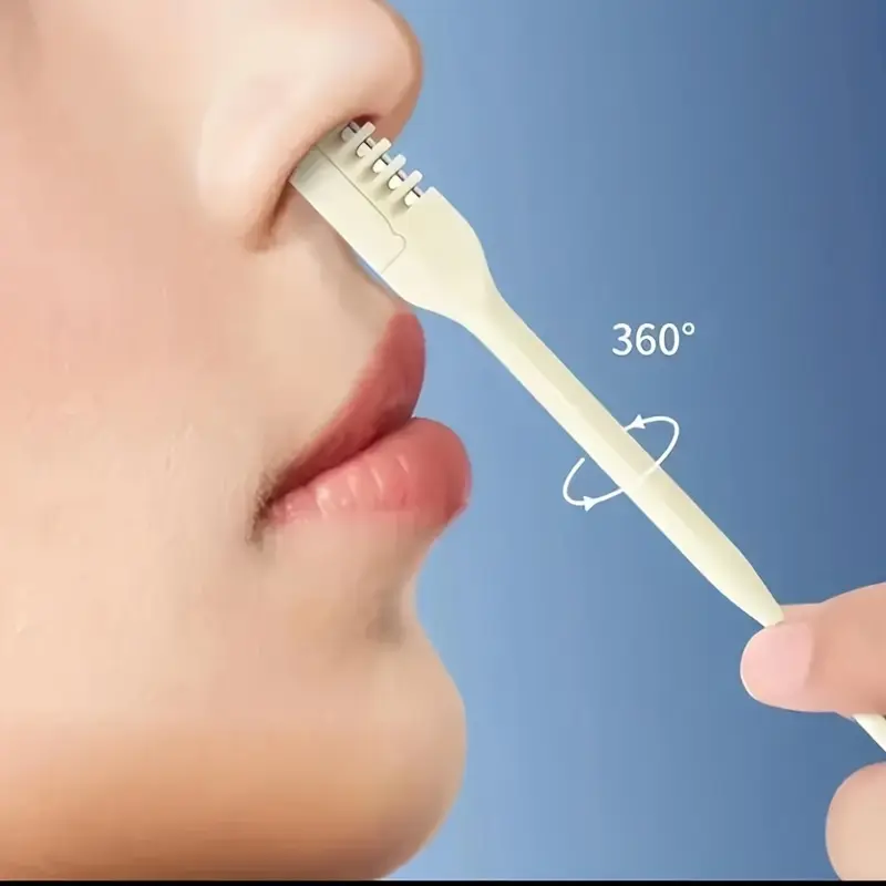 360° Rotating Nose Hair Trimmer, Beauty Hair Removal Solution, Pain-Free & Non-Irritating, Safe Design, Portable, Ideal for Daily Care, Travel, Office Use