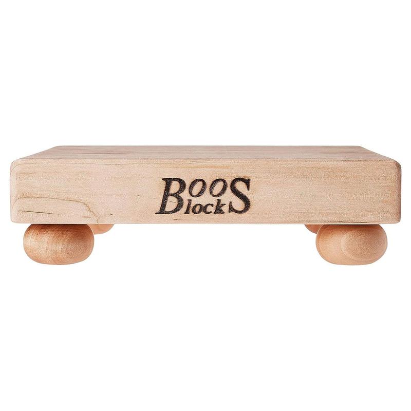 John Boos Small Maple Wood Edge Grain Cutting Board for Kitchen, 9" x 9" x 1.5" Chopping Knives