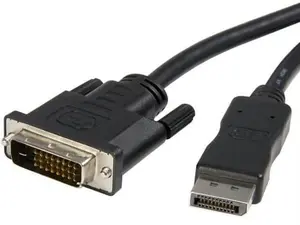 Startech Black M/M DisplayPort-to-DVI Video Cable, 6Ft Connector Cable for High-Definition Video Transmission