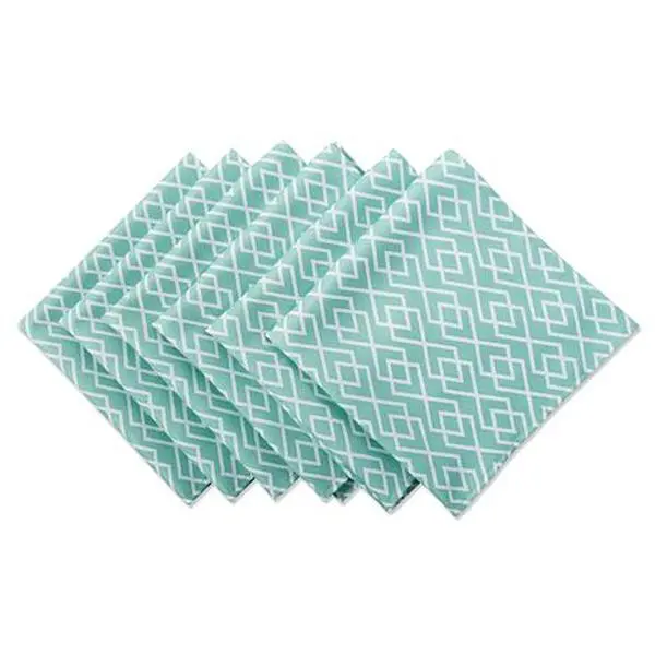Design Imports Diamond Print Outdoor Napkin Set of 6