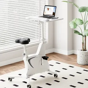 【TikTokShopBlackFriday】3-IN-1 Exercise Bike V9 PLUS, All-in-one Under Desk Bike with Pedal Exerciser, Indoor Cycling Bike with Adjustable Resistance/LCD Display/Seat/Desktop 350LBS Heavy Duty, Stationary Bike for Home