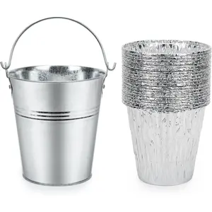 Grill  Bucket Replacement with 20-Pack Bucket Liners for Traeger 20/22/34 Series, Pit Boss, Camp Chef, Louisiana, etc Pellet Grill/,