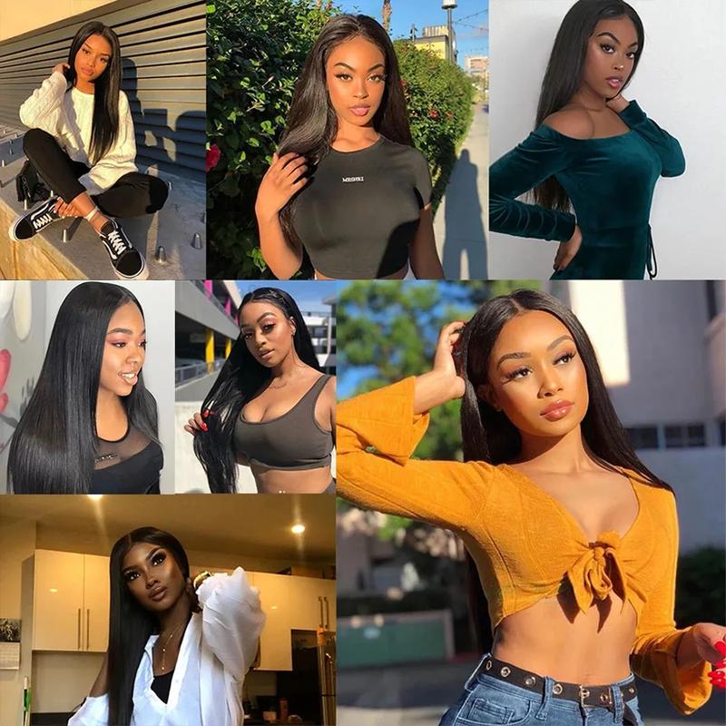 24K Extensions Straight Hair 3 Bundles Brazilian Virgin Hair Straight Human Hair Bundles