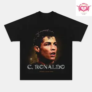 Adults and Youth Big Face C.Ronaldo T-shirt, summer tee, vintage y2k, graphic tees for boys, mens clothing, youth boys clothing, kids clothing, streetwear, youth boy clothes