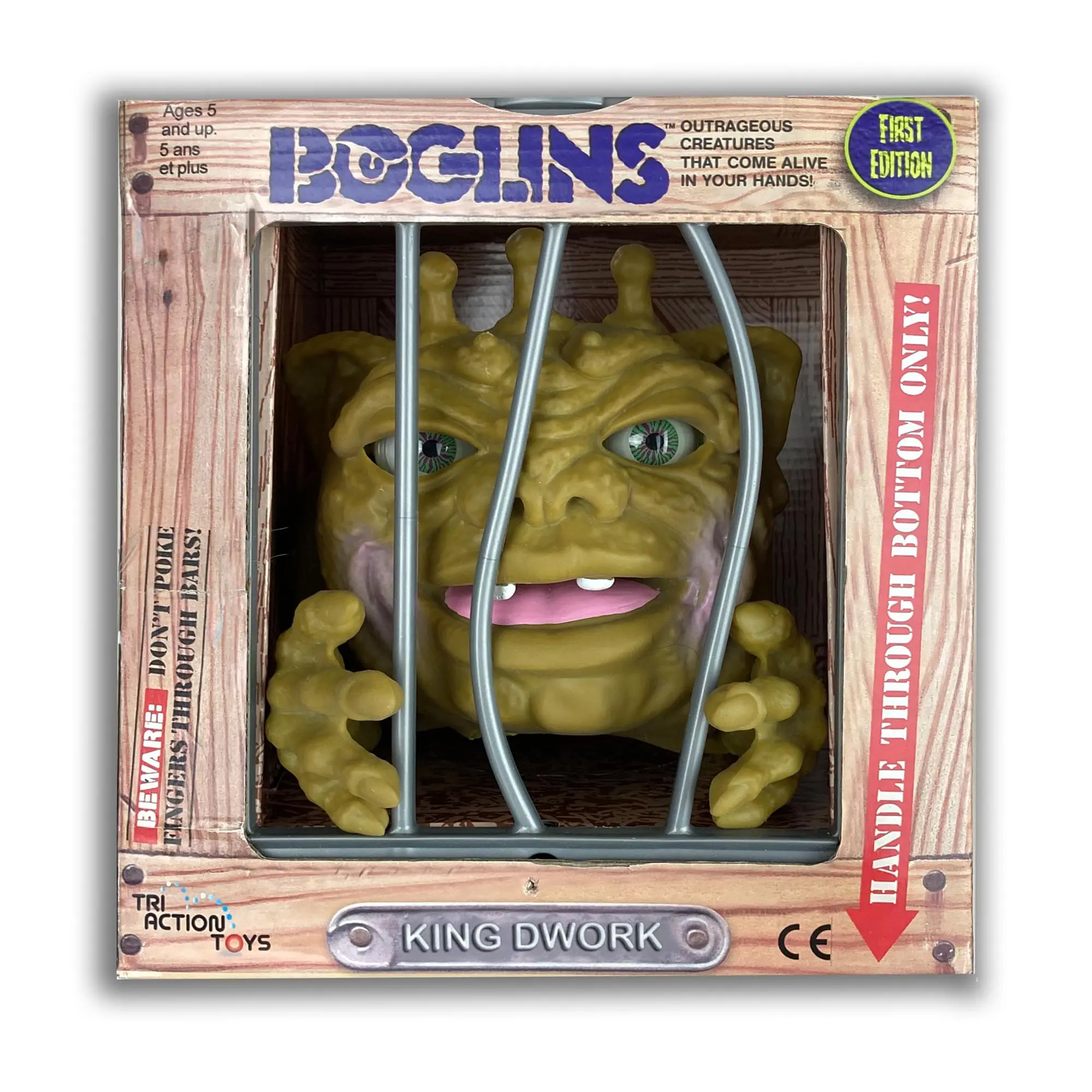 Boglins 8-Inch Foam Monster Puppet - King Dwork, Foam Material, Ages 12+, Collectible Fun, Evolved Look, Glow Eyes