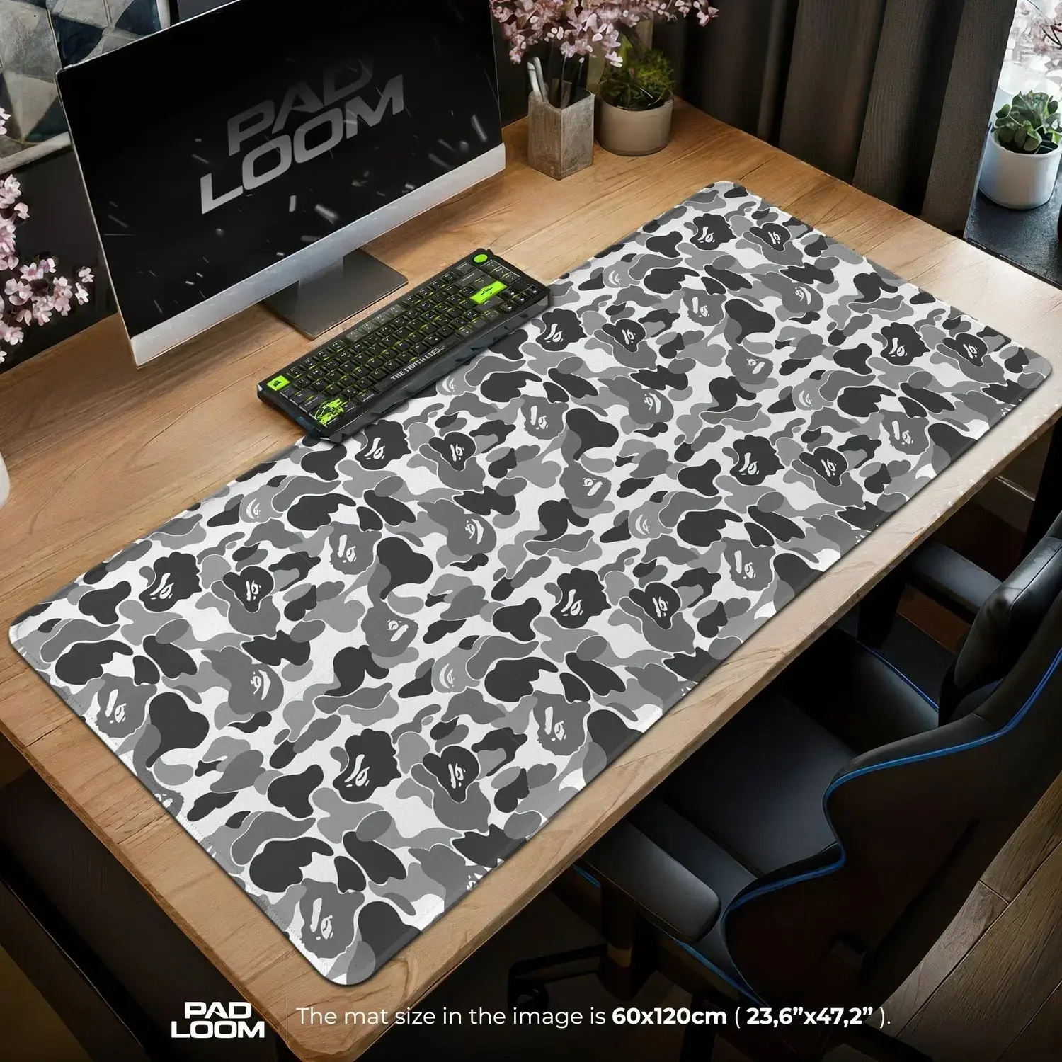 Mouse Pad - Urban Camo Streetwear Gaming Desk Mat, Anime Mouse Pad, Desk Mat, pc accessories.