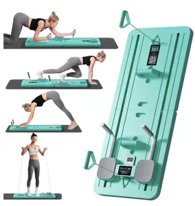 5 in 1 Multi-Functional Foldable Pilates Skateboard,Pilates Reformer Board