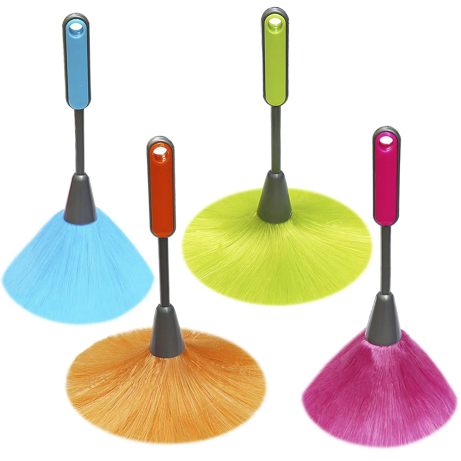 4 Pack 10" Small Microfiber Duster  Delicate Fluffy For Cleaning Laptop Computer Screen Books Photo Frames Table