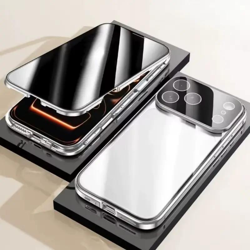 360° Full Protection Magnetic Anti Peeping Privacy Case For iPhone 18 Pro Max 17 16 15 14 13 12 Pro Max Plus 17E 16E Shockproof