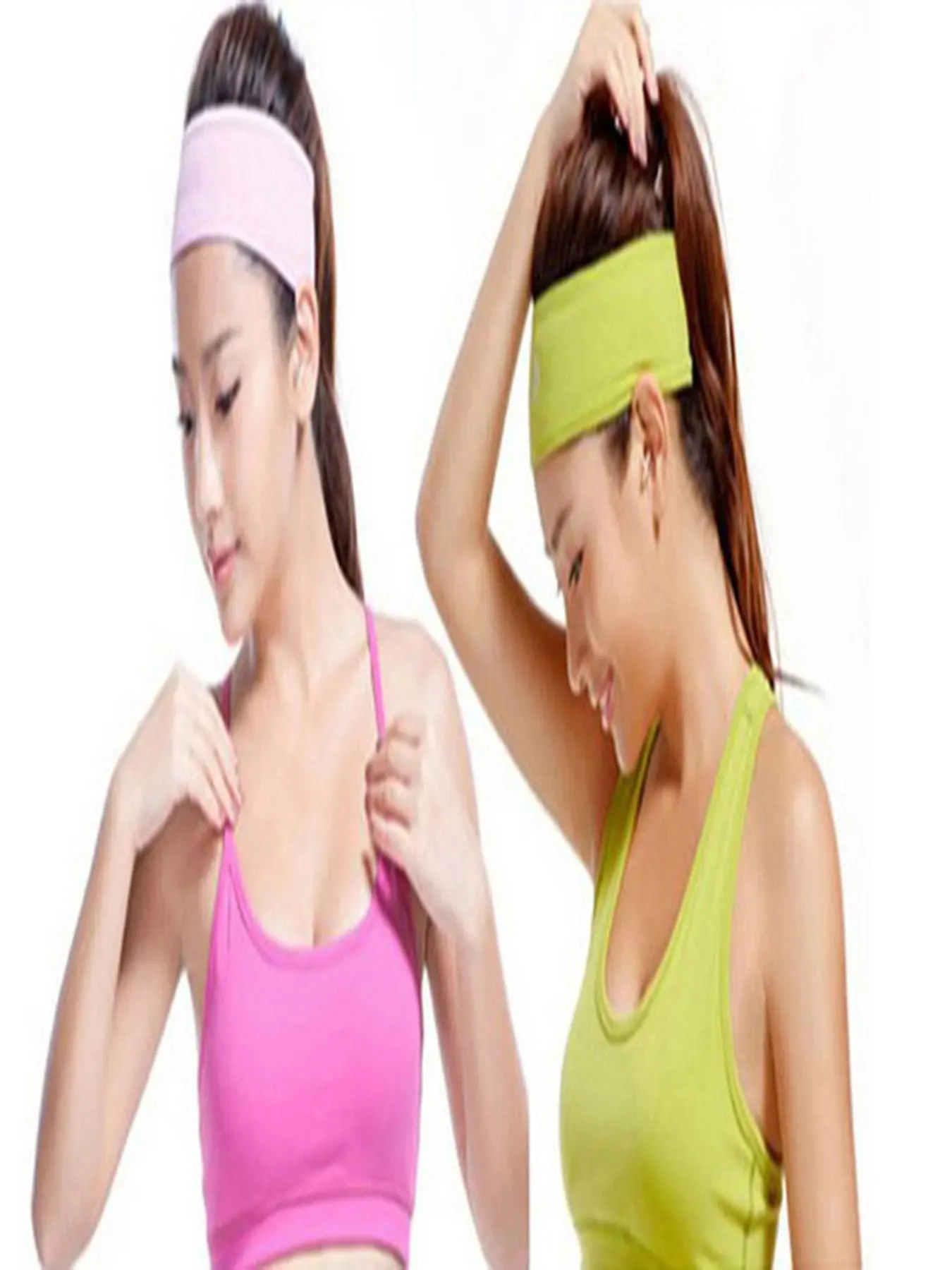 Random Color Women's Multicolor Fabric Hair Bands, Elastic Tie Band, Versatile for Daily Use, Yoga, Sports, Suitable for School & Vacation