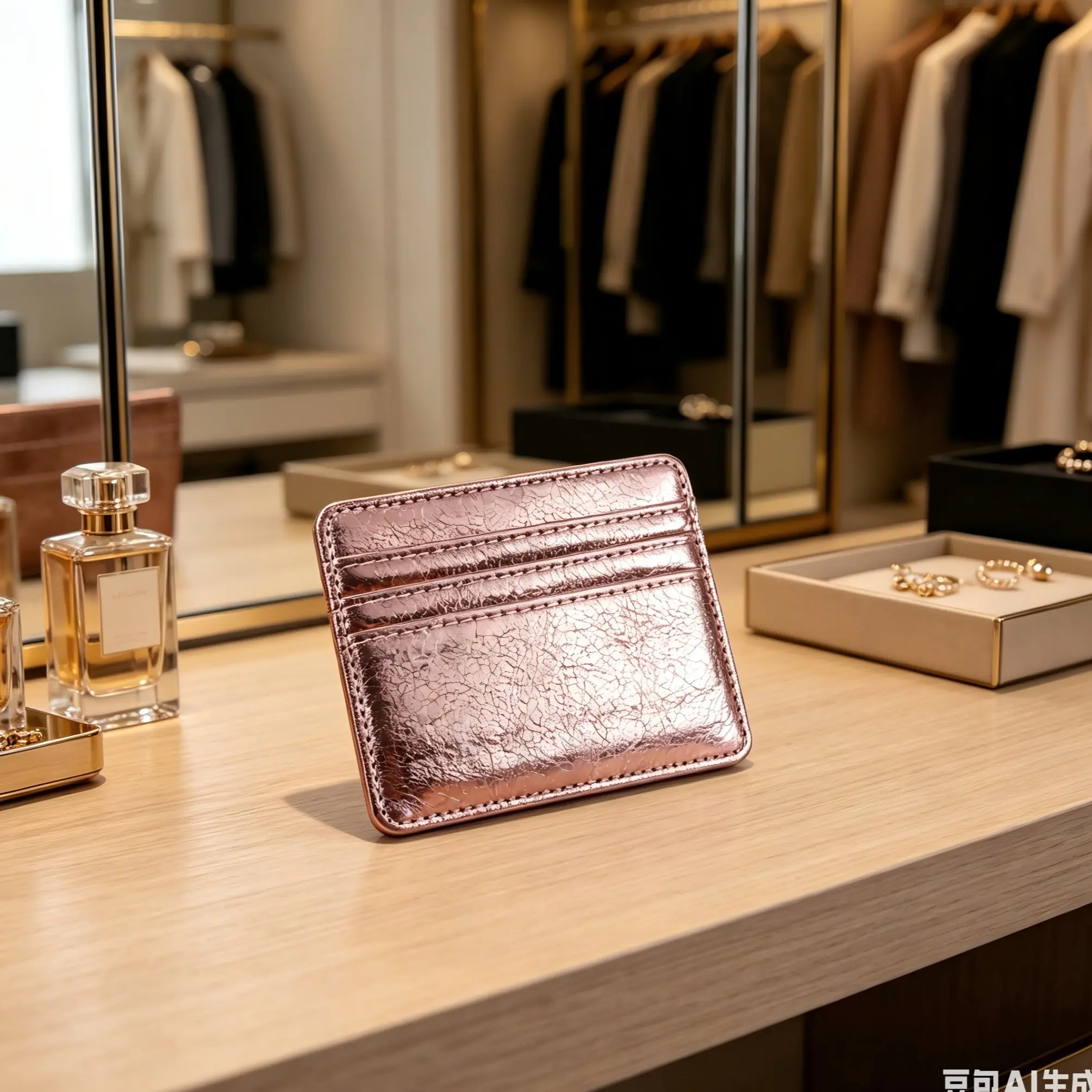 Slim Ultra-Thin PU Leather Card Holder Unisex Luxury Mini Credit Card Wallet, Card Organizer Lightweight Multi Slots Portable ID Card Case for Men Women Daily Commute Travel Business Glossy Card Bag Business Card Holder for Purse
