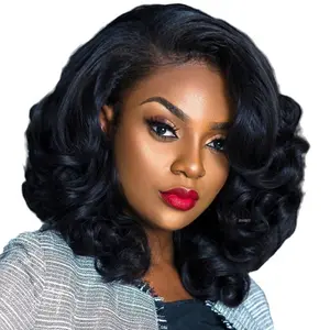 12A Vietnam human hair 250% density 13*4 frontal loose wave wig big wave real human hair gluess front lace nutural wig women fashion women accessory