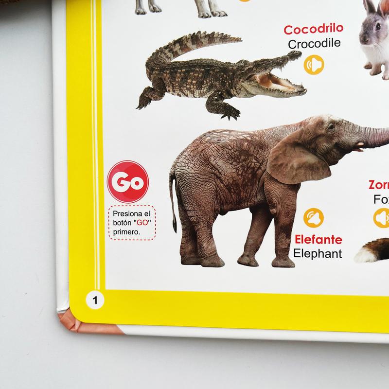 Spanish Interactive Educational Toy for Kids 1–6, Bilingual Sound Book for Early Language Learning, Interactive Educational Toy with 300+ Words & 13 Themes, Perfect Gift Idea for Toddlers Spanish Interactive Educational Toy for Kids 1–6, Bilingual Sound Book for Early Language Learning, Interactive Educational Toy with 300+ Words & 13 Themes, Perfect Gift Idea for Toddlers
