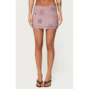Edikted Women's Astrid Beaded Mini Skirt - Multicolor