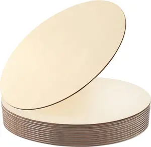 Circles for Crafts,12 Pack 12 Inch Unfinished  Blank Rounds Wooden Cutouts for Crafts, Door Hanger, Door Design,