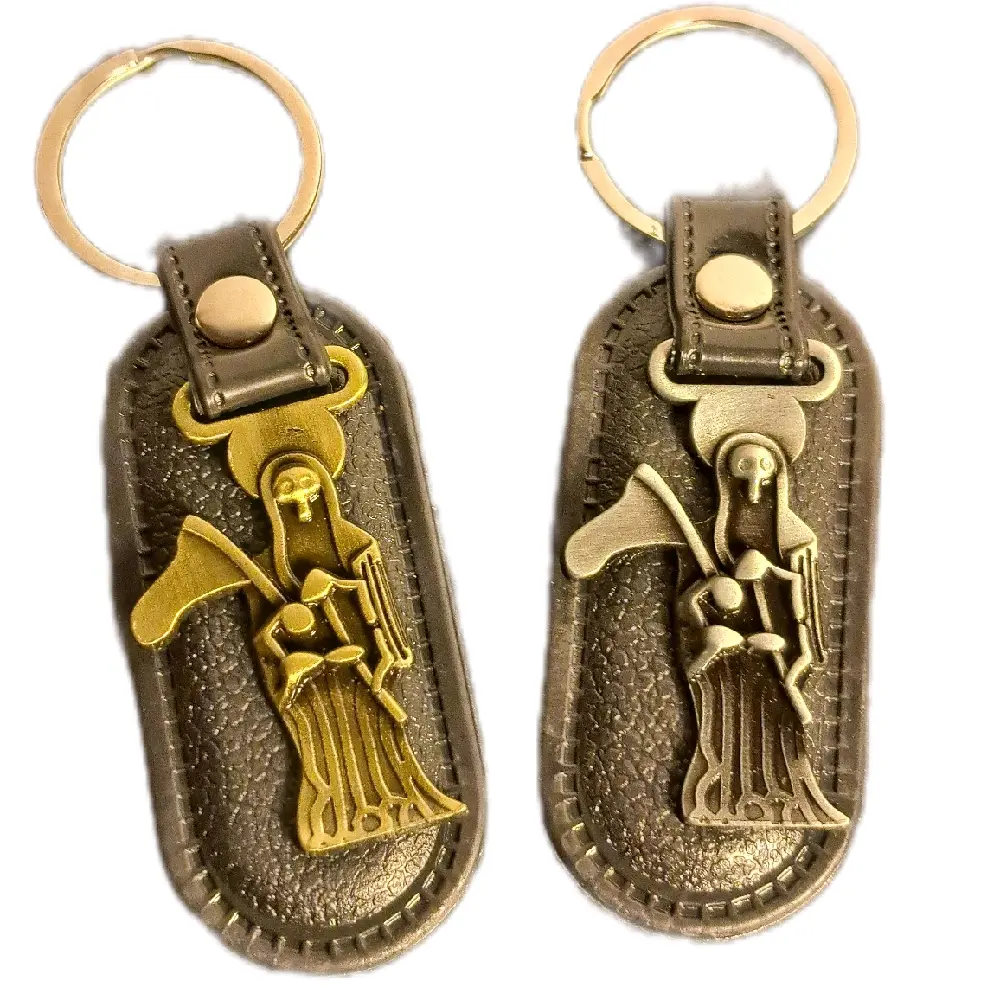 Santa Muerte Car Keychain - Unisex Medusa Charms for Men & Women - Perfect for Carrying Everywhere - High-Quality Materials