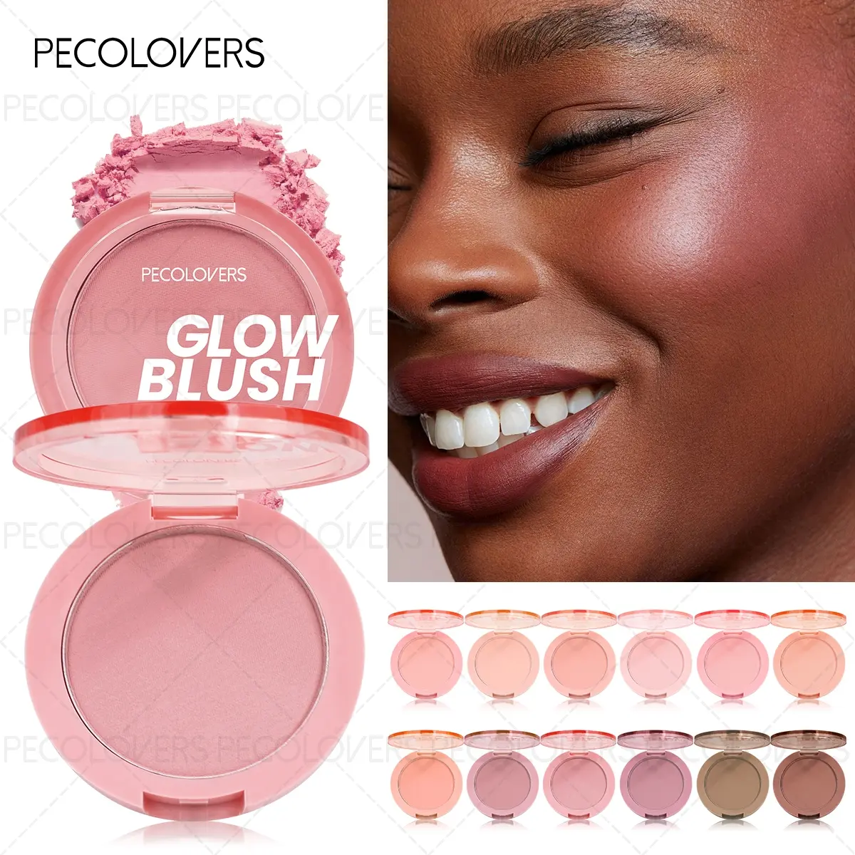 Butter Blush Matte Natural Glow Cheek Tint Waterproof Face Contouring Beauty Cosmetics Blush Powder Face Soft Female Makeup