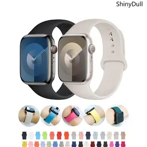 Soft Silicone Sport Watch Band – Durable Strap for Apple Watch, Fits 38–49mm All Series