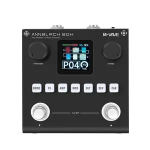 Annblack Box Guitar Bass Effects Pedal, 80 Presets, 60 Effects, APP Edit, IR Load, Wireless/OTG Recording, 10hr Battery Life, 20 IR Models