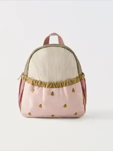 Little Apple Embroidery Backpack Lightweight Children's School Bag Cute Kindergarten Trendy Backpack Luggage Bag For Kids