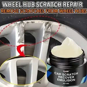 Car Wheel HUB Scratch Repair Agent, Professional Vehicle Scratch Remover, Includes Sponge, Quick Fix for Scratches and Blemishes, Kjm Brand
