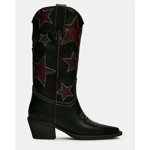 Steve Madden ALBANY STAR BLACK RED