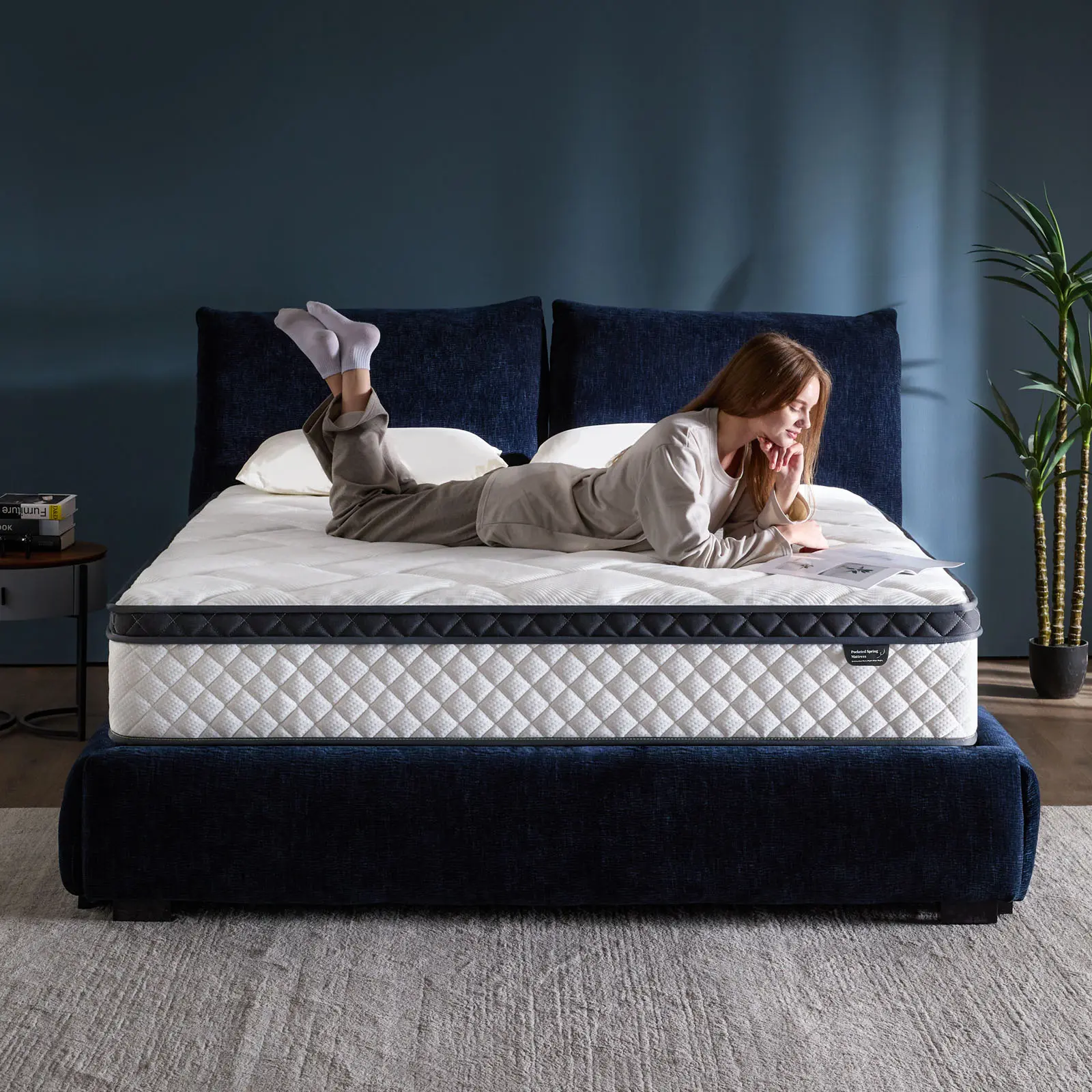 [FLASH-SALE] 10-12" Twin, Full, Queen, Boxed Memory Foam Mattress Medium Firm Soft & Comfortable sweet night hybrid bed Mattress Cool Sleep and Pressure Relief, Gel Mattress Bed in a Box, Medium-Firm, Fiberglass Free