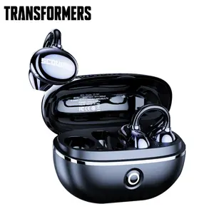 Transformers TF-T83 Clip-on Design Bluetooth 5.4 Earphones, Powerful Sound Effects for Music & Phone Calls, Wireless Gaming Headset Compatible with Various Systems