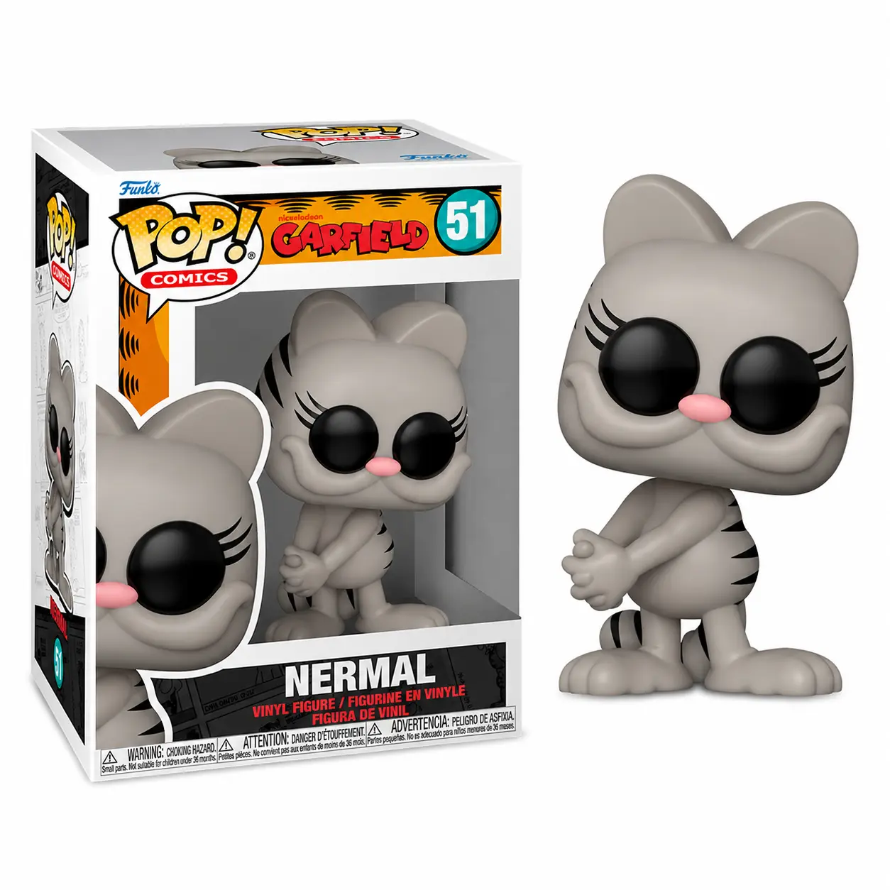 Funko Pop Nermal Garfield #51 Vinyl Figure Cute Cat Collectible Comics
