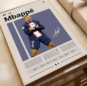 [Unframe Poster] Kylian Mbappe PSG Real Madrid France Superstar Football Print Sports Artwork