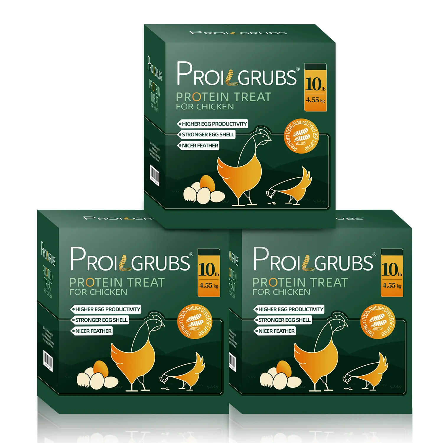 Proilgrubs 30LBS Non-GMO Black soldier fly larvae Dried Worms for Chickens,high protein,high calcium,85X more calcium than mealworms,boost egg production,promote feather growth during molting,shiny plumage,stronger eggshells#dealsforyoudays