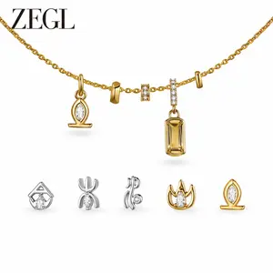 ZEGL 14K Gold-Plated - Five Elements Energy Pendant Necklace, Sparkling and Hypoallergenic, Christmas Gift, Mother's Day, Valentine's Day, Birthday, Anniversary Gift, Jewelry Gift