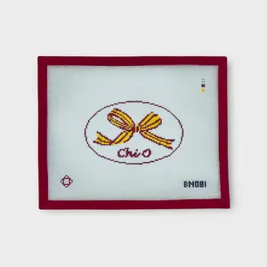 Chi O Needlepoint Ornament Canvas