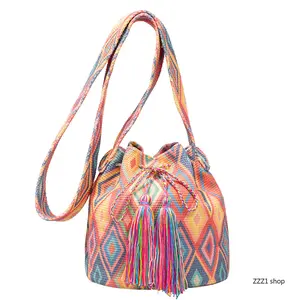 Women's Bohemian-Style Crossbody Bag — Canvas Shoulder Bag & Bucket Bag Design (Ideal for Commuting)