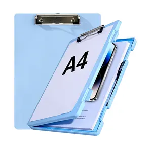A4 Office Filing Folder, Waterproof Durable Office Stationery Alternative with Pen Holder for School & Hospital Use