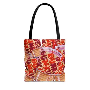 Dunkin' Lovers Tote Bag, Fun Gift, Reusable Grocery Bag, Coffee Lover Accessory, Eco-Friendly Shopper
