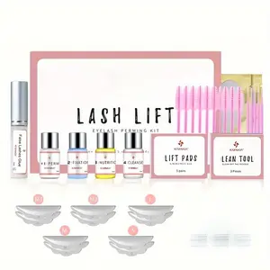 Lash Lift Kit - 4 in 1 Eyelash Perm Kit, Salon-Quality At Home Curls That Last 6-8 Weeks, Beginner Friendly with Multi-Size Silicone Pads