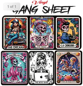 VINYL TAROT 6 PIECE BUNDLE "GANG SHEET"4 inch decals