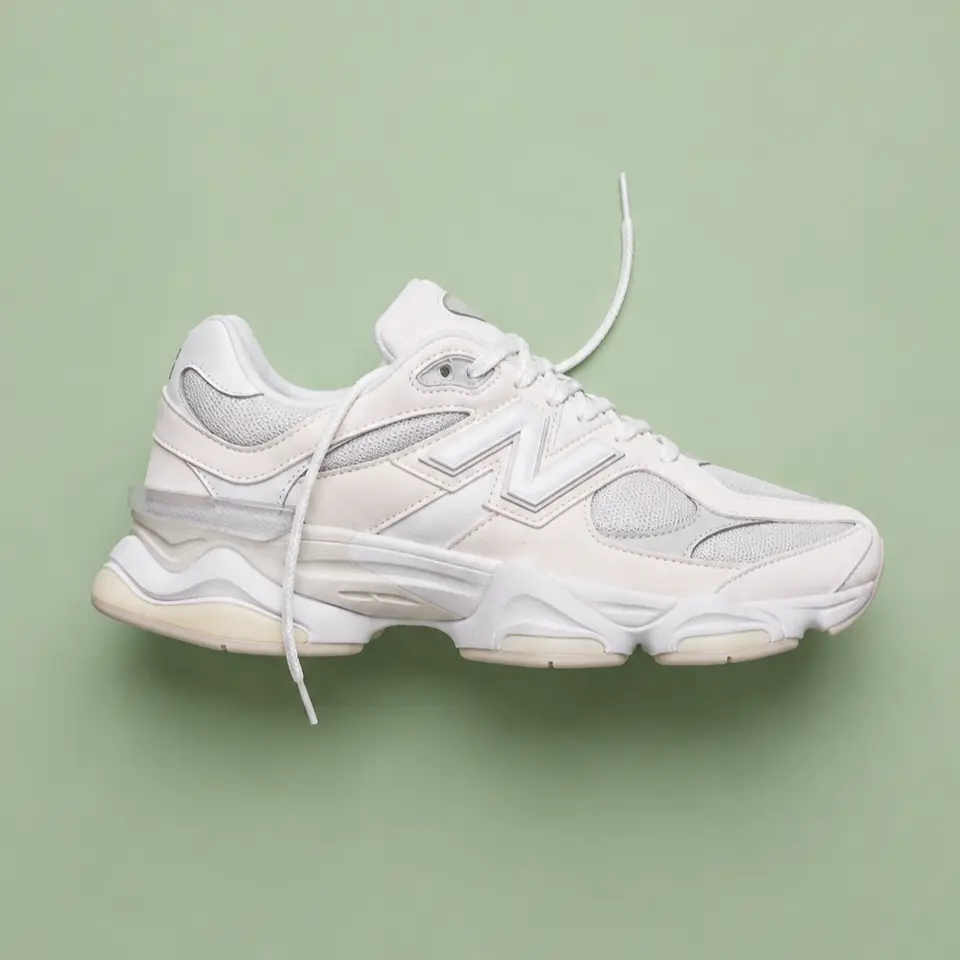 New Balance 9060 White Cream Women's & GS Trendy Fashion Sneaker New