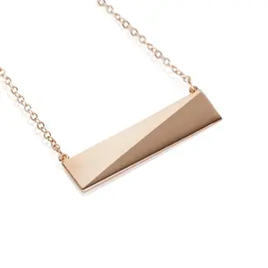 Large Flex Necklace 14K Plated Rose Gold (Brass)