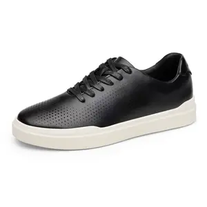 BRUNO MARC Men's Closed Lace-Up Casual Dress Sneaker - Lightweight Black Trainer, Sports Shoes with WaveFlex CoreLux for Business, Running