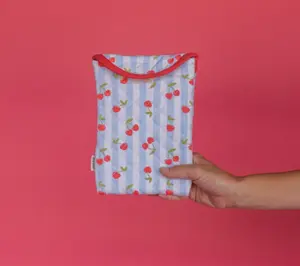 Cherry Striped Quilted E-Reader Case