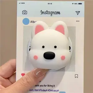 Cute 3D WestHighlandWhiteTerrier Dog For Magsafe Griptok Phone Magnetic Holder Mount Support For iPhone 15 16 17 Foldable Case Stand