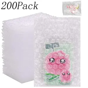 200 Pack 4"x 6" Bubble Pouches Cushioning Packaging Bags,Thickening Shockproof Foam Bags,Bubble Out Bags Pouches,for Shipping, and Storage