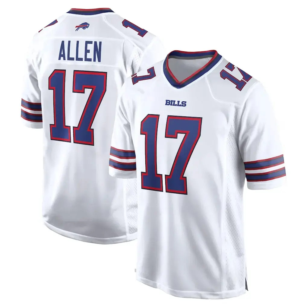 Buffalo Football Premium Stitched Fan Edition Jersey Collection ( ALLEN #17 ) - Custom Number & Name - US Ready