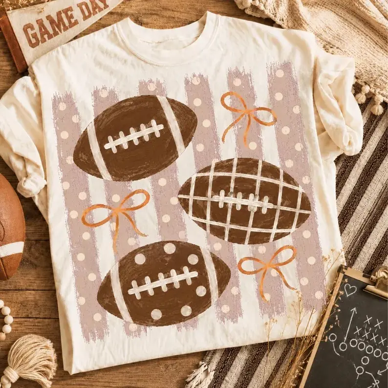 Comfort Colors Game Day Shirt, Fall Football Shirt, Football Season Graphic Tee, Cute Sports Mom, Autumn Football