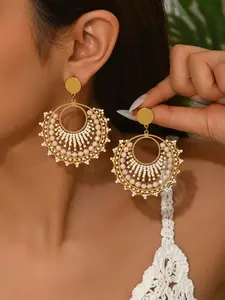 1 pair Boho Style Handmade Beaded Dangle Earrings, Vintage Ethnic Multicolor Jewelry, Perfect for Weddings, Parties, Festivals, Gifts