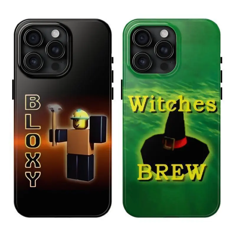 Roblox Bloxy Cola Witches Brew Themed Printed Smartphone Case - Polycarbonate-TPU Heavy-Duty Shockproof, Impact-Resist Accessory for iPhone 11,12,13,14,15,16,17 Pro Max Plus